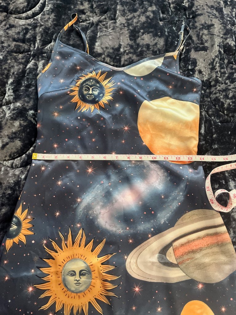 Nwt Whimsigoth Celestial 90s Dangerfield Slip Dress Au 6 — image 4 of 4